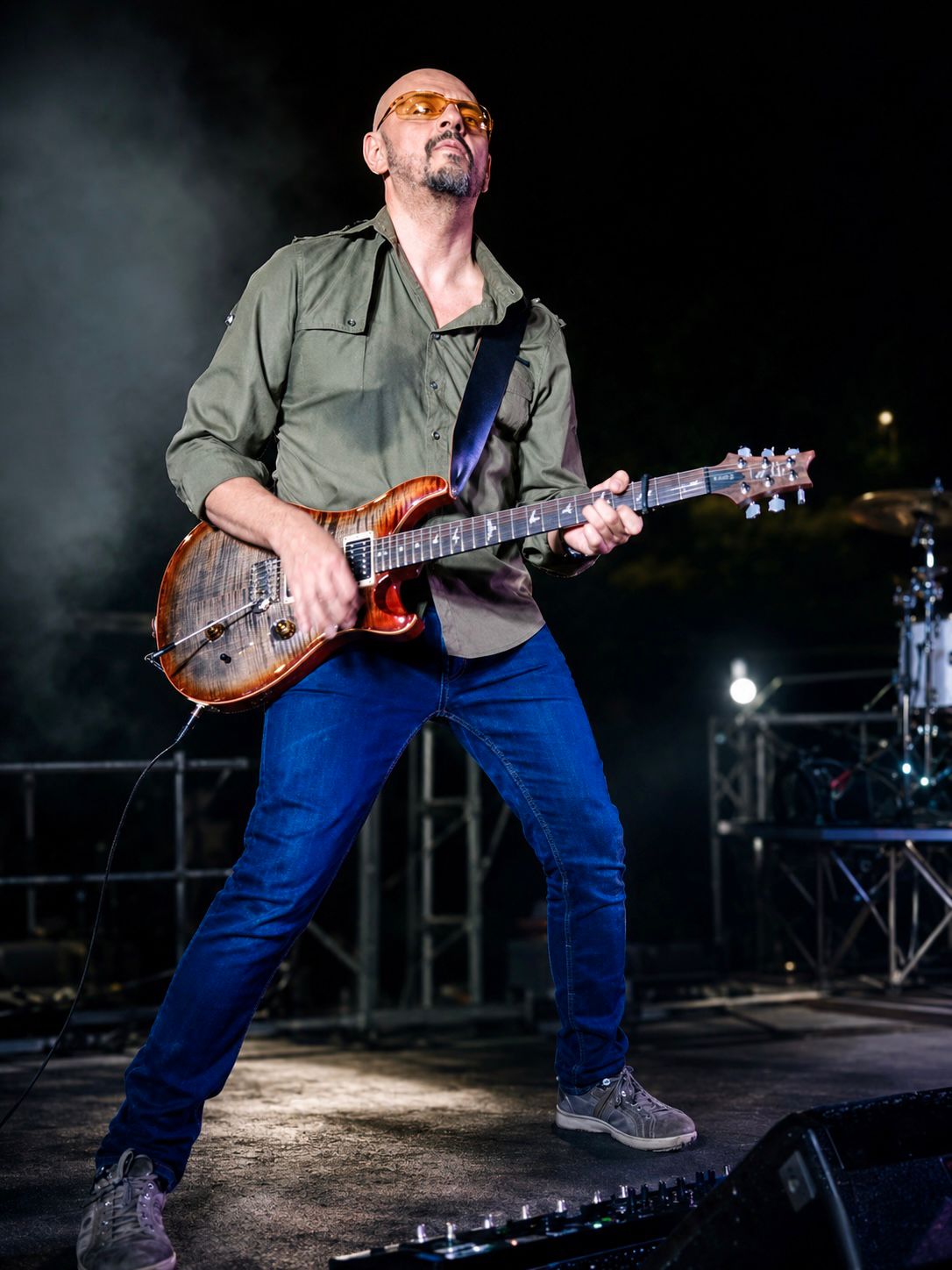Giorgio, chitarra degli Electric Blue Experience